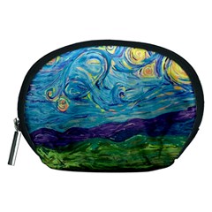 A Very Very Starry Night Accessory Pouch (medium) by arwwearableart