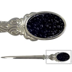 Blued Dark Bubbles Print Letter Opener by dflcprintsclothing