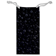 Blued Dark Bubbles Print Jewelry Bag by dflcprintsclothing