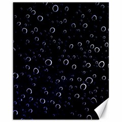 Blued Dark Bubbles Print Canvas 16  X 20  by dflcprintsclothing