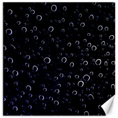 Blued Dark Bubbles Print Canvas 20  X 20  by dflcprintsclothing