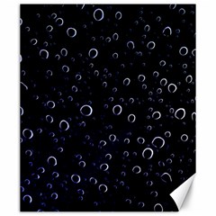 Blued Dark Bubbles Print Canvas 20  X 24  by dflcprintsclothing