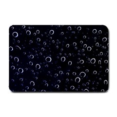 Blued Dark Bubbles Print Small Doormat  by dflcprintsclothing