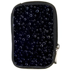 Blued Dark Bubbles Print Compact Camera Leather Case by dflcprintsclothing