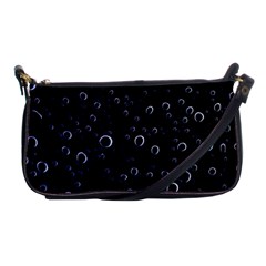 Blued Dark Bubbles Print Shoulder Clutch Bag by dflcprintsclothing