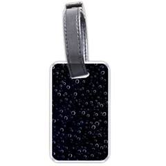 Blued Dark Bubbles Print Luggage Tags (one Side)  by dflcprintsclothing