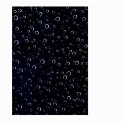 Blued Dark Bubbles Print Large Garden Flag (two Sides) by dflcprintsclothing