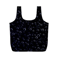 Blued Dark Bubbles Print Full Print Recycle Bag (m) by dflcprintsclothing