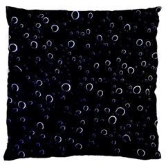 Blued Dark Bubbles Print Standard Flano Cushion Case (two Sides)