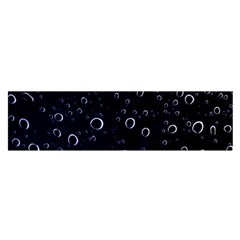 Blued Dark Bubbles Print Satin Scarf (oblong) by dflcprintsclothing