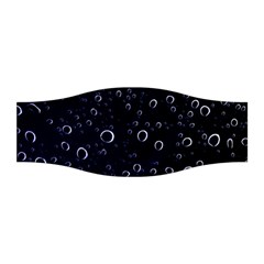 Blued Dark Bubbles Print Stretchable Headband