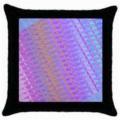 Diagonal Line Design Art Throw Pillow Case (black)