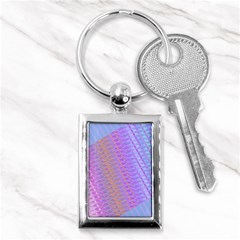 Diagonal Line Design Art Key Chains (rectangle) 