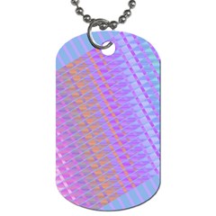 Diagonal Line Design Art Dog Tag (two Sides) by LoolyElzayat