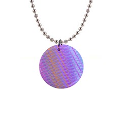 Diagonal Line Design Art 1  Button Necklace