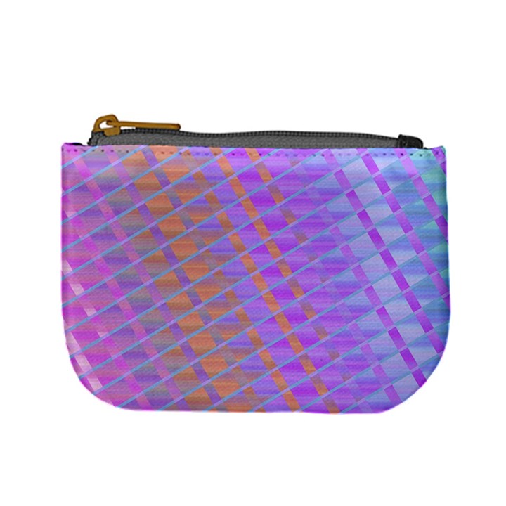 Diagonal Line Design Art Mini Coin Purse