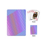 Diagonal Line Design Art Playing Cards (Mini) Back