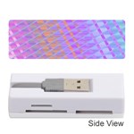 Diagonal Line Design Art Memory Card Reader (Stick) Front