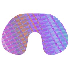 Diagonal Line Design Art Travel Neck Pillows