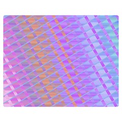 Diagonal Line Design Art Double Sided Flano Blanket (medium) 