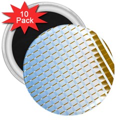 Diagonal Seamless Line Design 3  Magnets (10 Pack)  by LoolyElzayat