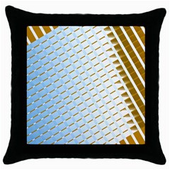 Diagonal Seamless Line Design Throw Pillow Case (black) by LoolyElzayat