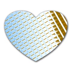 Diagonal Seamless Line Design Heart Mousepads by LoolyElzayat