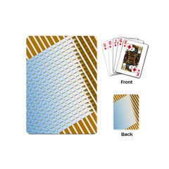 Diagonal Seamless Line Design Playing Cards (mini) by LoolyElzayat