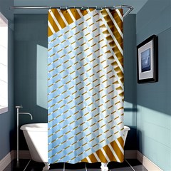 Diagonal Seamless Line Design Shower Curtain 36  X 72  (stall)  by LoolyElzayat