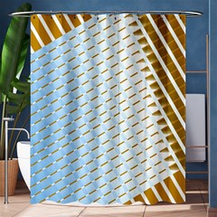 Diagonal Seamless Line Design Shower Curtain 60  X 72  (medium)  by LoolyElzayat