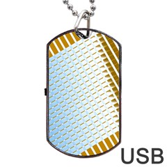 Diagonal Seamless Line Design Dog Tag Usb Flash (two Sides) by LoolyElzayat