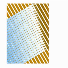 Diagonal Seamless Line Design Large Garden Flag (two Sides) by LoolyElzayat