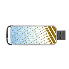 Diagonal Seamless Line Design Portable Usb Flash (one Side) by LoolyElzayat