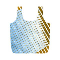 Diagonal Seamless Line Design Full Print Recycle Bag (m) by LoolyElzayat