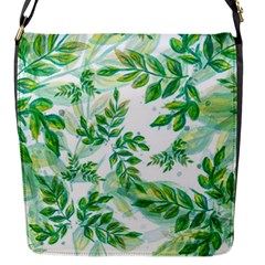 Tiny Tree Branches Flap Closure Messenger Bag (s) by WensdaiAmbrose