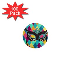 Mardi Gras 1  Mini Magnets (100 Pack)  by WensdaiAmbrose