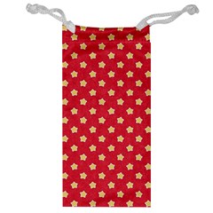 Red Hot Polka Dots Jewelry Bag by WensdaiAmbrose