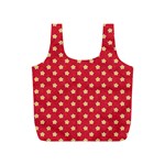 Red Hot Polka Dots Full Print Recycle Bag (S) Front