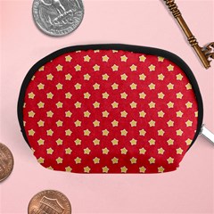 Red Hot Polka Dots Accessory Pouch (medium) by WensdaiAmbrose