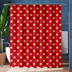 Red Hot Polka Dots Shower Curtain 60  X 72  (medium)  by WensdaiAmbrose