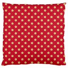 Red Hot Polka Dots Large Flano Cushion Case (two Sides) by WensdaiAmbrose