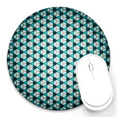 Digital Art Triangle Round Mousepads