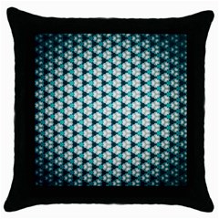 Digital Art Triangle Throw Pillow Case (black) by Mariart