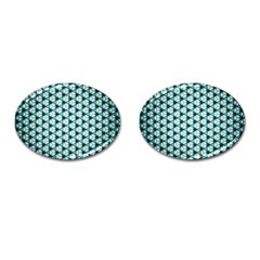 Digital Art Triangle Cufflinks (Oval)