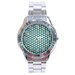 Digital Art Triangle Stainless Steel Analogue Watch