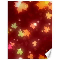 Leaf Leaves Bokeh Background Canvas 18  X 24  by Mariart