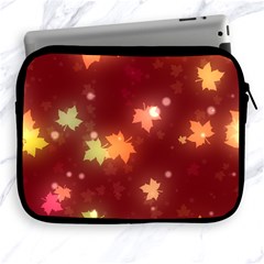 Leaf Leaves Bokeh Background Apple Ipad 2/3/4 Zipper Cases by Mariart