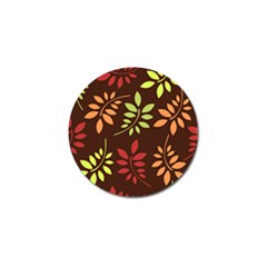 Leaves Foliage Pattern Design Golf Ball Marker (4 Pack) by Mariart