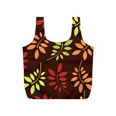 Leaves Foliage Pattern Design Full Print Recycle Bag (s) by Mariart