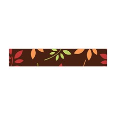 Leaves Foliage Pattern Design Flano Scarf (mini) by Mariart